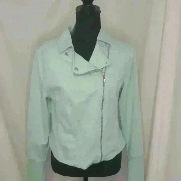 Halston MINT SPORTY JACKET - Picture 1 of 8